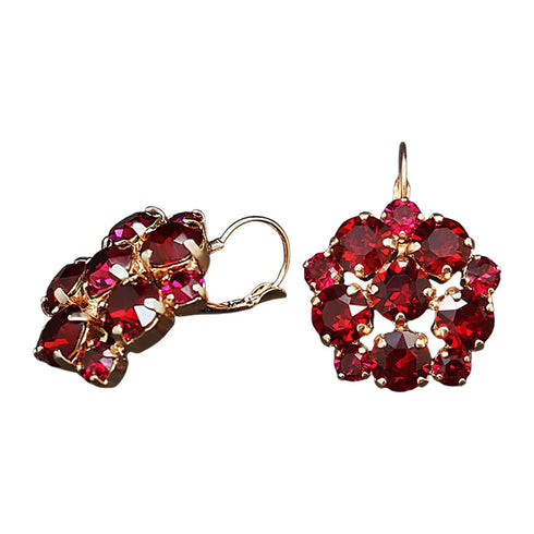 Auskari "Greznība (Ruby)" ar Swarovski™ kristāliem