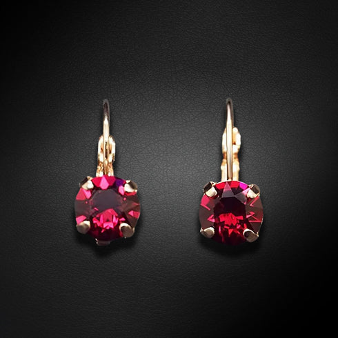 Auskari "Krāšņums (Ruby)" ar Swarovski™ kristāliem