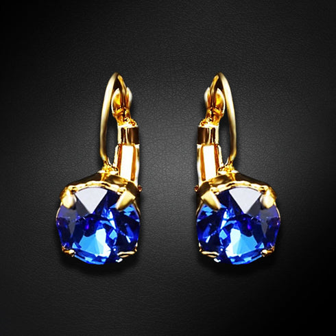 Auskari "Krāšņums (Sapphire)" ar Swarovski™ kristāliem
