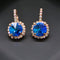 Earrings "Klaris VII (Sapphire)" with Swarovski™ crystals