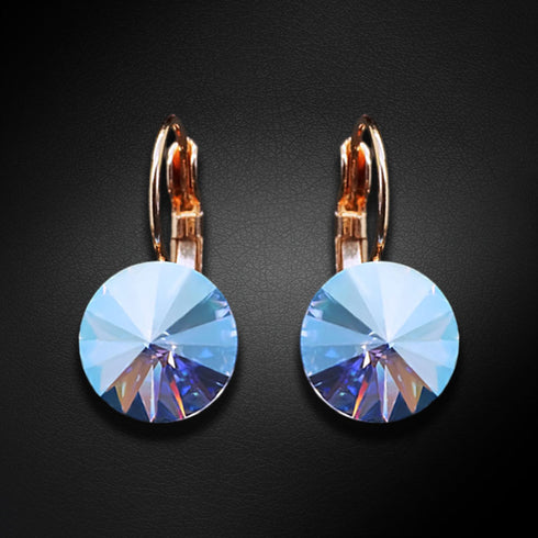 Auskari "Klaris II (Sapphire Shimmer)" ar Swarovski™ kristāliem