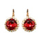 Earrings "Dazzling Sparkle III (Scarlet)" with Swarovski™ crystals