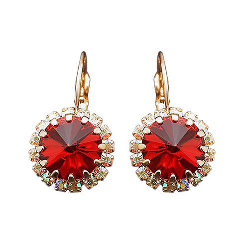 Auskarai "Klaris IX (Scarlet)" su Swarovski™ kristalais