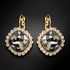 Earrings "Dazzling Sparkle III (Silver Shadow)" with Swarovski™ crystals