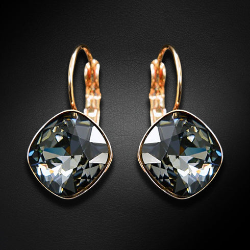 Auskari "Apžilbinošs Mirdzums IV (Silver Night)" ar Swarovski™ kristāliem