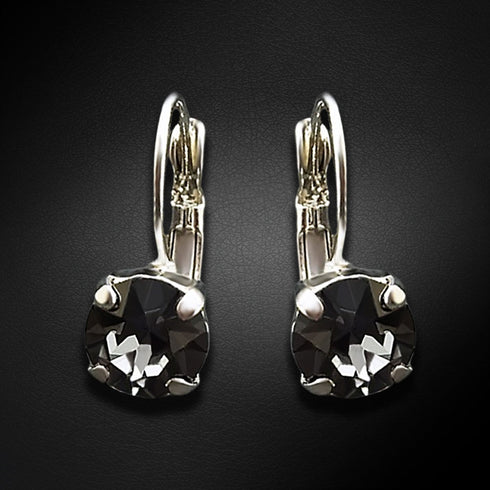 Auskarai "Krāšņums (Sidabrinė naktis)" su Swarovski™ kristalais