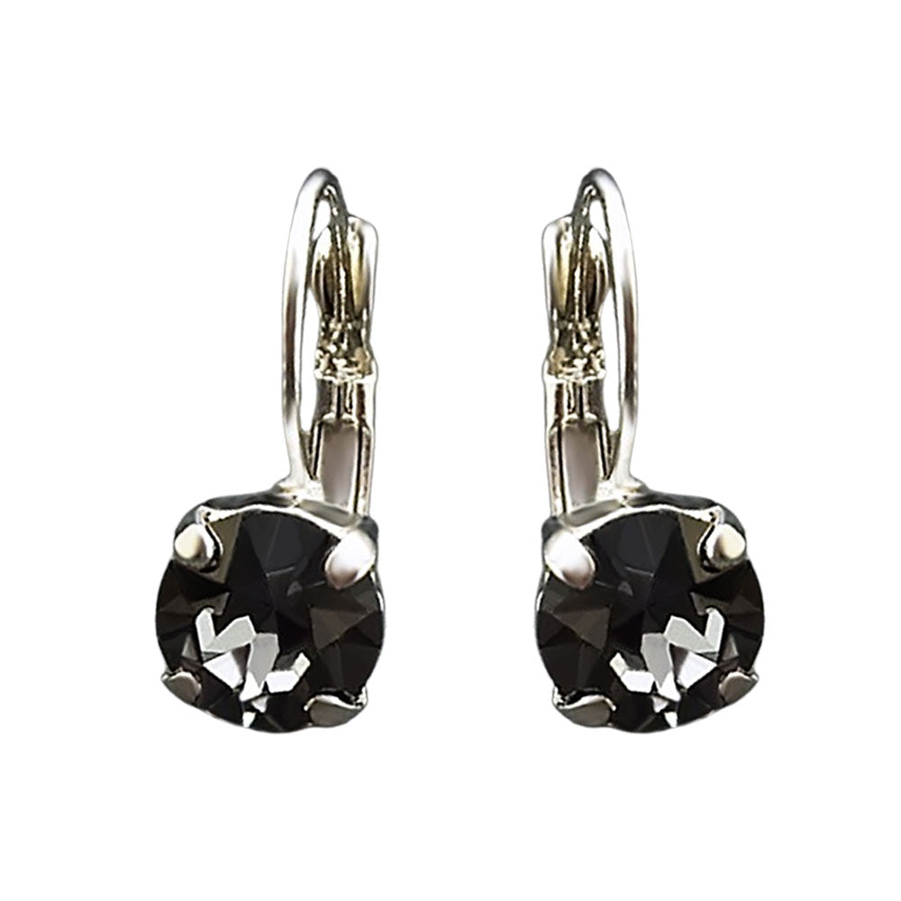 Auskari "Krāšņums (Silver Night)" ar Swarovski™ kristāliem ELYNDI