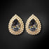 Earrings "Jasmine (Silver Night)" with Swarovski™ crystals