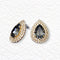 Earrings "Jasmine (Silver Night)" with Swarovski™ crystals