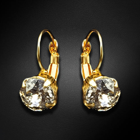 Auskari "Krāšņums (Silver Patina)" ar Swarovski™ kristāliem