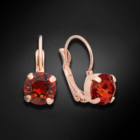Earrings "Splendor II (Smoked Amber)" with Swarovski™ crystals