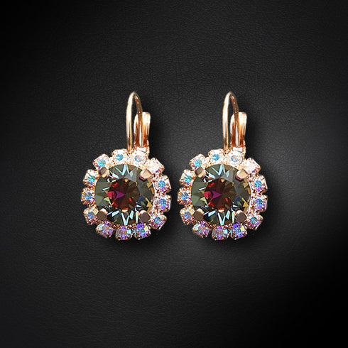 Auskari "Krāšņums II (Vitrail Medium)" ar Swarovski™ kristāliem