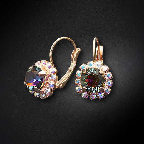 Auskari "Krāšņums II (Vitrail Medium)" ar Swarovski™ kristāliem