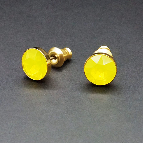 Earrings "Classic (Yellow Opal)" with Swarovski™ crystals