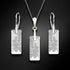 Silver set "Growing Crystal II" with Swarovski™ crystals