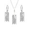 Silver set "Growing Crystal II" with Swarovski™ crystals