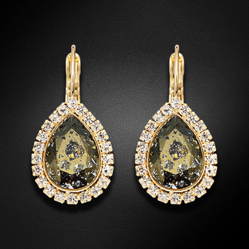 Komplekts "Debesu Piliens (Gold Patina)" ar Swarovski™ kristāliem