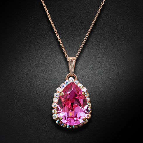 Komplekts "Debesu Piliens III (Rose)" ar Swarovski™ kristāliem