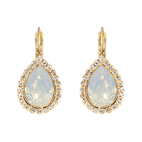 Komplekts "Debesu Piliens (White Opal)" ar Swarovski™ kristāliem