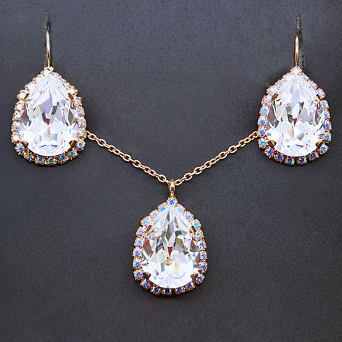 Komplekts "Debesu Piliens III" ar Swarovski™ kristāliem