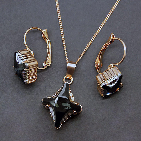 Комплект "Kristāla Rombs II (Graphite Lite Chrome)" с кристаллами Swarovski™