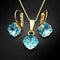 Komplekts "Mistika (Aquamarine)" ar Swarovski™ kristāliem