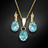 Komplekts "Mistika II (Aquamarine)" ar Swarovski™ kristāliem
