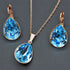 Komplekts "Kristāla Lāse II (Aquamarine Blue)" ar Swarovski™ kristāliem