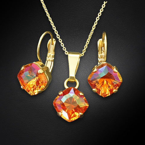 Komplekts "Mistika (Astral Pink)" ar Swarovski™ kristāliem