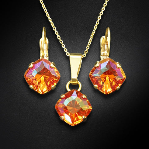 Komplekts "Mistika (Astral Pink)" ar Swarovski™ kristāliem