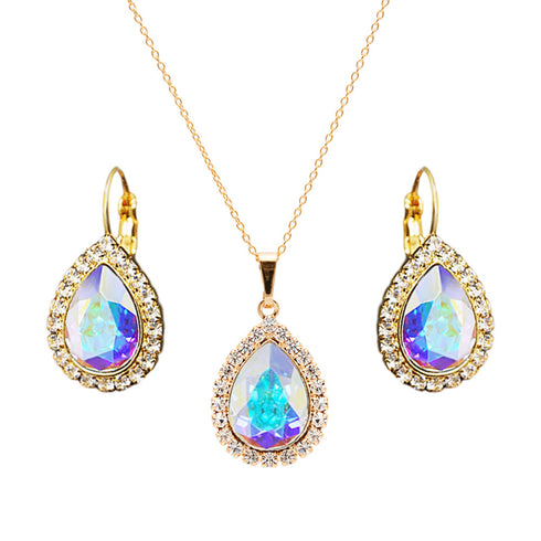 Komplekts "Debesu Piliens (Aurore Boreale)" ar Swarovski™ kristāliem