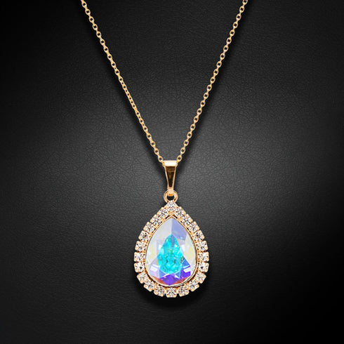 Komplekts "Debesu Piliens (Aurora Borealis)" ar Swarovski™ kristāliem