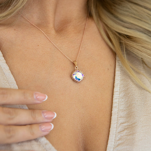 Komplekts "Vintāžš IV (Aurore Boreale)" ar Swarovski™ kristāliem