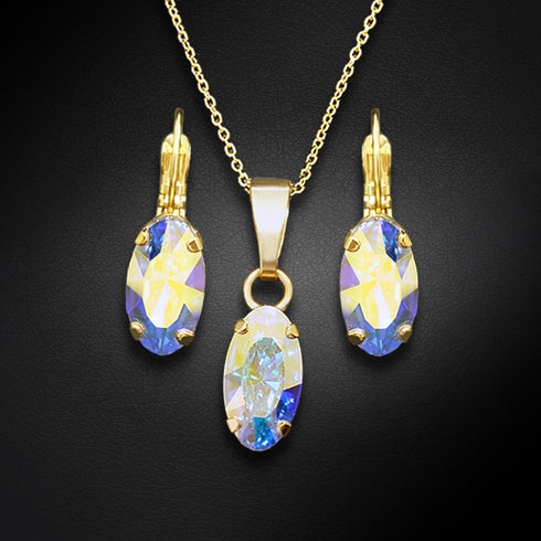 Komplekts "Enigma (Aurore Boreale)" ar Swarovski™ kristāliem