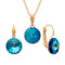 Komplekts "Klaris II (Bermuda Blue)" ar Swarovski™ kristāliem