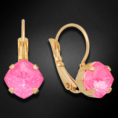 Komplekts "Magical Square (Electric Pink Ignite)" ar Swarovski™ kristāliem