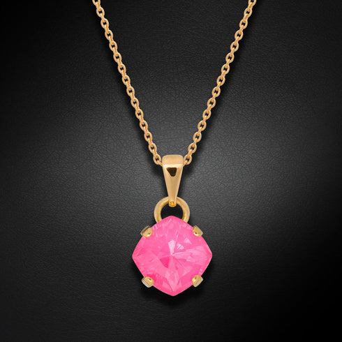 Komplekts "Magical Square (Electric Pink Ignite)" ar Swarovski™ kristāliem