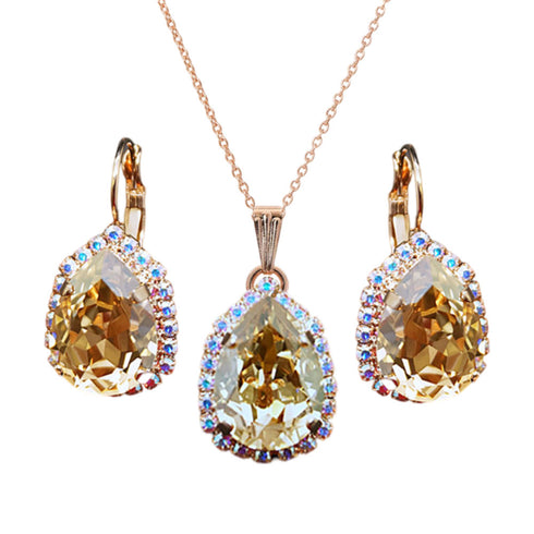 Komplekts "Debesu Piliens III (Golden Shadow)" ar Swarovski™ kristāliem