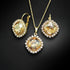 Set "Dazzling Shine III (Golden Shadow)" with Swarovski™ crystals