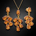 Komplekts "Amber II (Light Amber)" ar Swarovski™ kristāliem