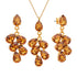 Komplekts "Amber II (Light Amber)" ar Swarovski™ kristāliem