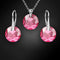 Silver set "Marianna (Rose)" with Swarovski™ crystals