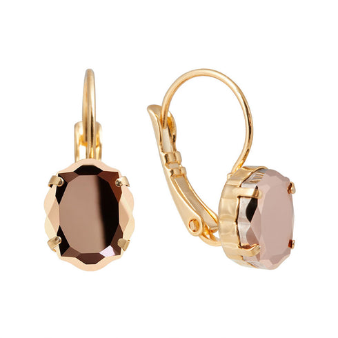 Komplektas "Baroko Veidrodis (Rožių Auksas)" su Swarovski™ kristalais