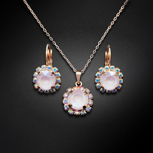 Komplekts "Krāšņums II (Powder Rose)" ar Swarovski™ kristāliem