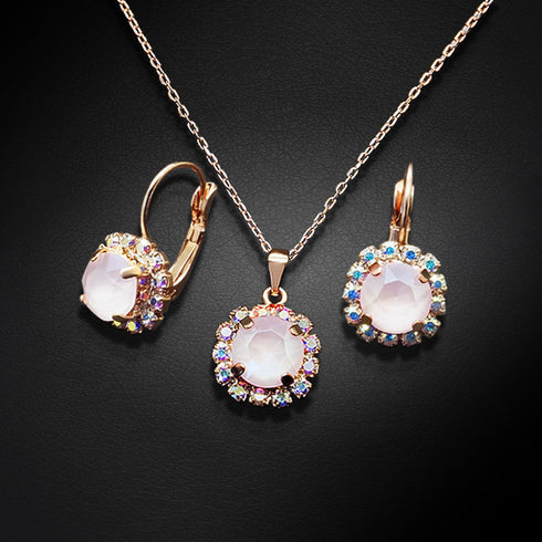Komplekts "Krāšņums II (Powder Rose)" ar Swarovski™ kristāliem
