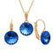Komplekts "Klaris II (Sapphire)" ar Swarovski™ kristāliem