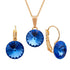 Komplekts "Klaris II (Sapphire)" ar Swarovski™ kristāliem