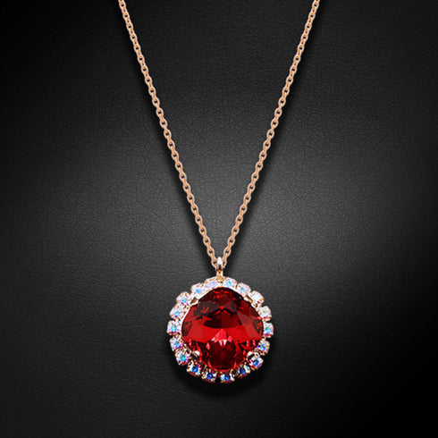 Komplekts "Apžilbinošs Spīdums III (Scarlet)" ar Swarovski™ kristāliem