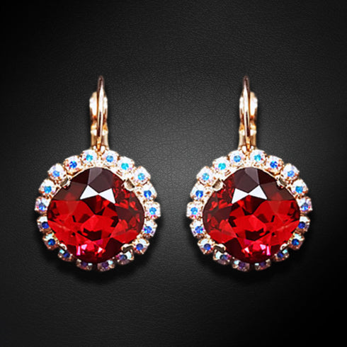 Komplekts "Apžilbinošs Spīdums III (Scarlet)" ar Swarovski™ kristāliem
