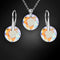 Silver set "Marianna (Shimmer)" with Swarovski™ crystals